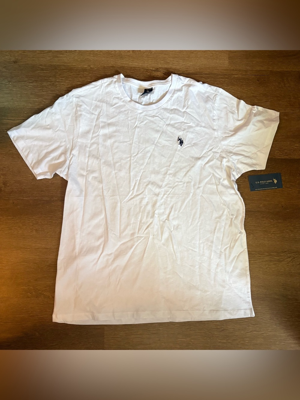 White U.S. Polo Assn. T-shirt size XL New with tags